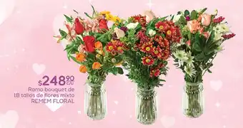 Fresko Ramo bouquet de 18 tallos de flores mixto REMEM FLORAL oferta