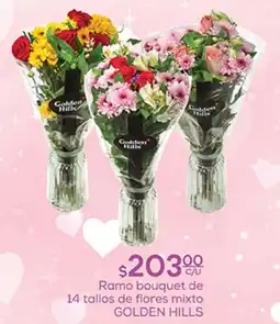 Fresko Ramo bouquet de 14 tallos de flores mixto GOLDEN HILLS oferta