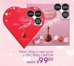 Fresko Heart 84g o caja leche y S&C 168g LINDOR oferta