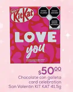 Fresko Chocolate con galleta card celebration San Valentín KIT KAT oferta