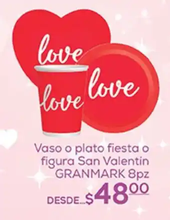 Fresko Vaso o plato fiesta o figura San Valentin GRANMARK oferta