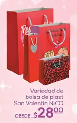 Fresko Variedad de bolsa de plast San Valentin NICO oferta