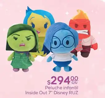 Fresko Peluche infantil Inside Out Disney RUZ oferta