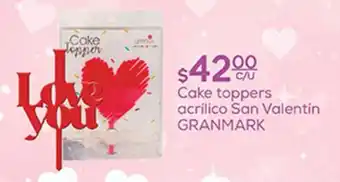 Fresko Cake toppers acrílico San Valentín GRANMARK oferta