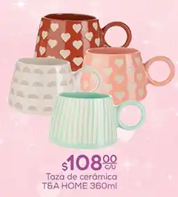 Fresko Taza de cerámica T&A HOME oferta