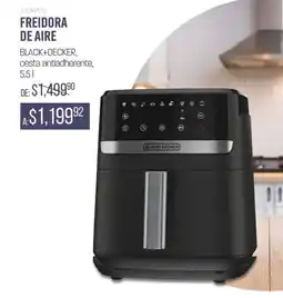 DelSol Freidora de aire BLACK+DECKER, cesta antiadherente, oferta