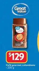 Walmart Great value - café gourmet colombiano oferta