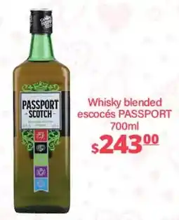 La Comer Passport scotch - whisky blended escocés oferta