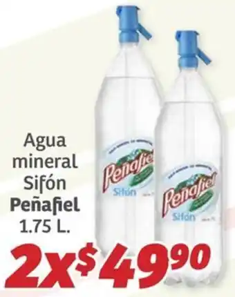 Soriana Híper Peñafiel agua mineral sifón oferta