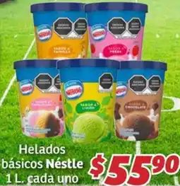 Soriana Híper Néstle helados básicos oferta