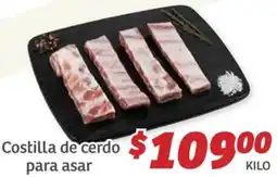 Soriana Híper Costilla de cerdo para asar oferta