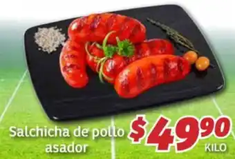 Soriana Híper Salchicha de pollo asador oferta