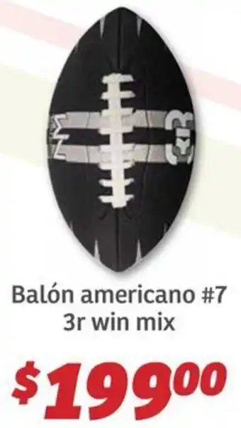 Soriana Híper Balón americano #7 3r win mix oferta