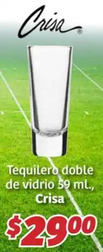 Soriana Híper Tequilero doble de vidrio oferta