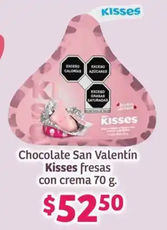 Soriana Híper Kisses Chocolate San Valentín oferta