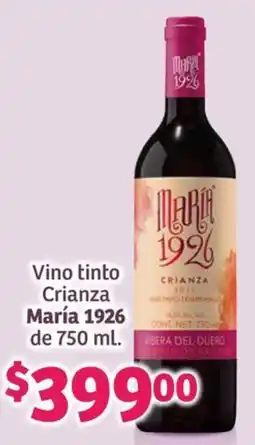 Soriana Híper María 1926 Crianza oferta