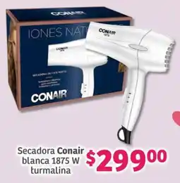 Soriana Híper Conair Secadora blanca 1875 W tSecadora Conair blanca 1875 W turmalina oferta