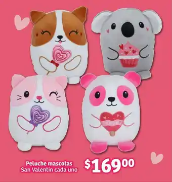 Soriana Híper Peluche mascotas San Valentín oferta