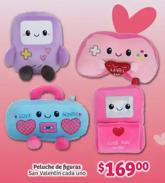 Soriana Híper Peluche de figuras San Valentín oferta