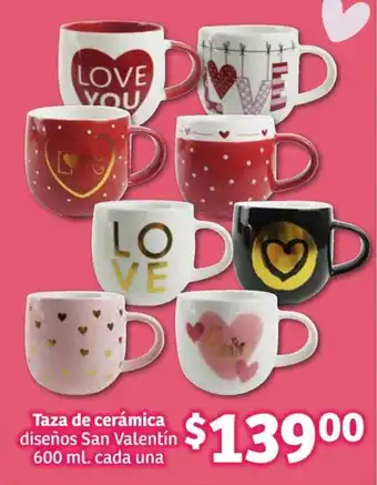 Soriana Híper Taza de cerámica diseños oferta