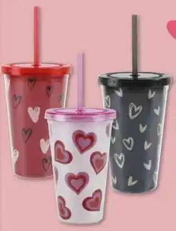 Soriana Híper Vaso doble pared con popote oferta