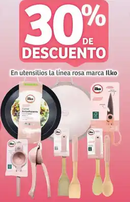 Soriana Híper En utensilios la línea rosa marca Ilko oferta