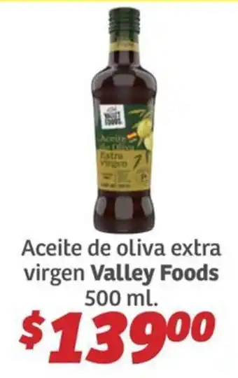 Soriana Híper Valley Foods Aceite de oliva extra virgen oferta