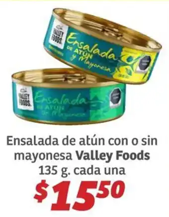 Soriana Híper Valley Foods Ensalada de atún con o sin mayonesa oferta