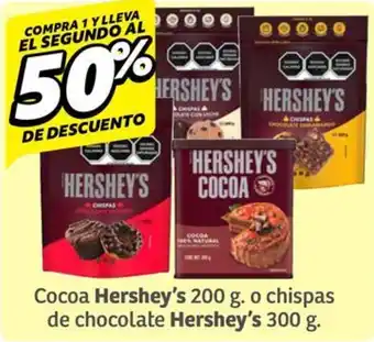 Soriana Híper Hershey's Cocoa  o chispas de chocolate oferta