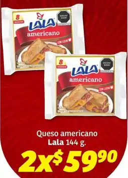 Soriana Híper Lala Queso americano oferta