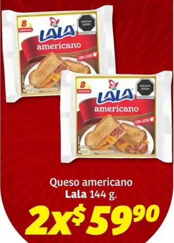 Soriana Híper Lala Queso americano oferta