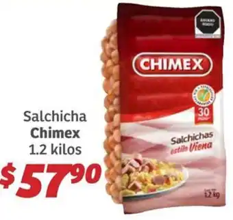 Soriana Híper Chimex salchicha chimex oferta