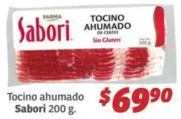 Soriana Híper Sabori tocino ahumado oferta