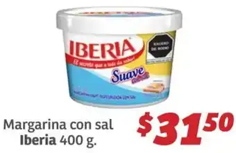 Soriana Híper Iberia margarina con sal oferta