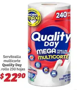 Soriana Híper Quality day servitoalla multicorte oferta