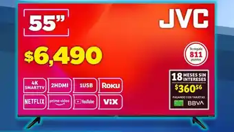 Soriana Súper JVC 4K Smart TV 55" oferta