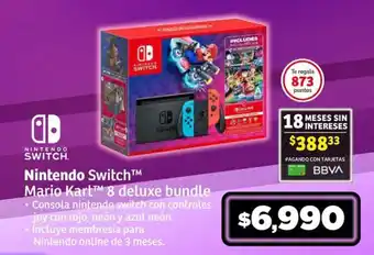 Soriana Súper Nintendo Switch Mario Kart 8 deluxe bundle oferta