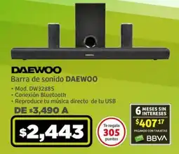 Soriana Súper Barra de sonido DAEWOO oferta