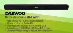 Soriana Súper Barra de sonido DAEWOO oferta