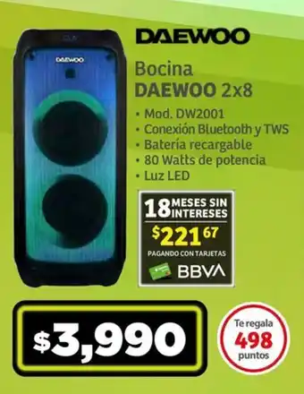 Soriana Súper Bocina DAEWOO oferta