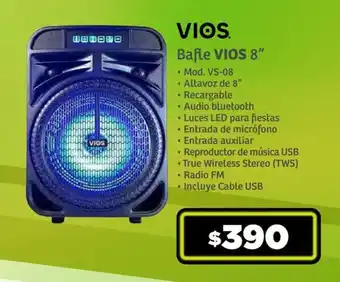 Soriana Súper Bafle VIOS 8" oferta