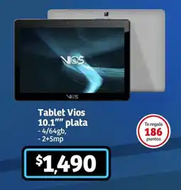 Soriana Súper Tablet Vios 10.1" plata oferta