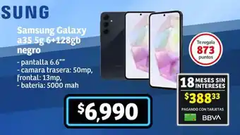 Soriana Súper Samsung Galaxy a35 5g 6+128gb negro oferta