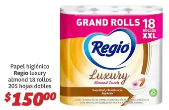 Soriana Híper Regio papel higiénico luxury oferta