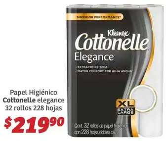 Soriana Híper Kleenex cottonelle papel higiénico elegance oferta