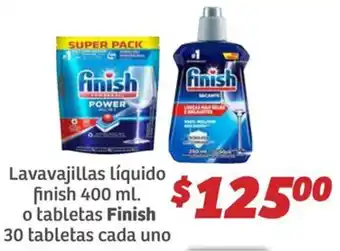 Soriana Híper Finish lavavajillas líquido oferta