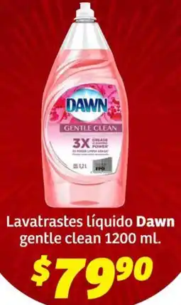 Soriana Híper Dawn lavatrastes líquido gentle clean oferta