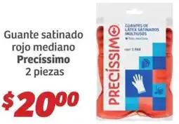 Soriana Híper Precíssimo guante satinado rojo mediano oferta