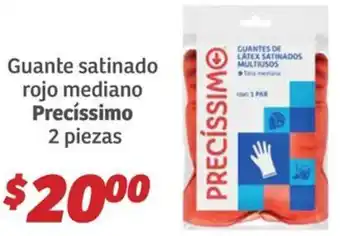 Soriana Híper Precíssimo guante satinado rojo mediano oferta