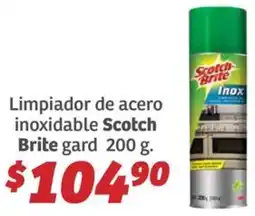 Soriana Híper Scotch brite limpiador de acero inoxidable gard oferta